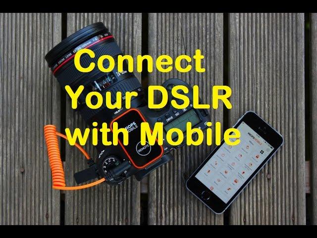 How To Connect  Any DSLR with a Mobile Phone (File Transfer) No WIFI