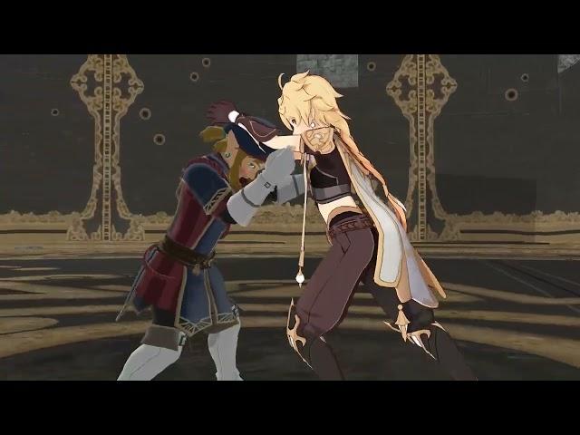 MMD Wrestling Genshin vs Zelda Part 3