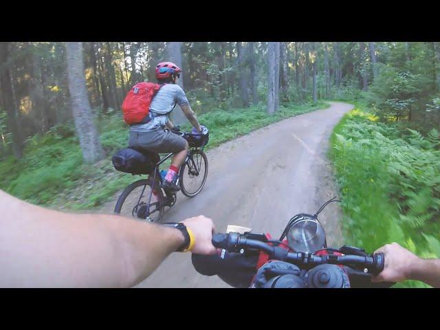 Bike-packing in Nuuksio, Espoo, Finland