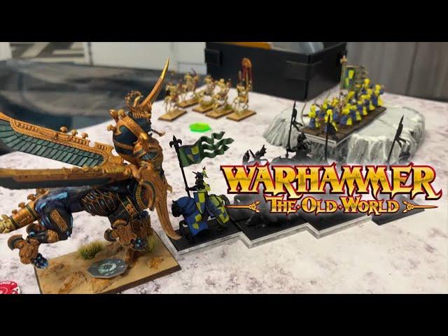 Warhammer the Old World Tournament  Battle Report Tomb Kings Vs Bretonnians 2000 points Rnd1