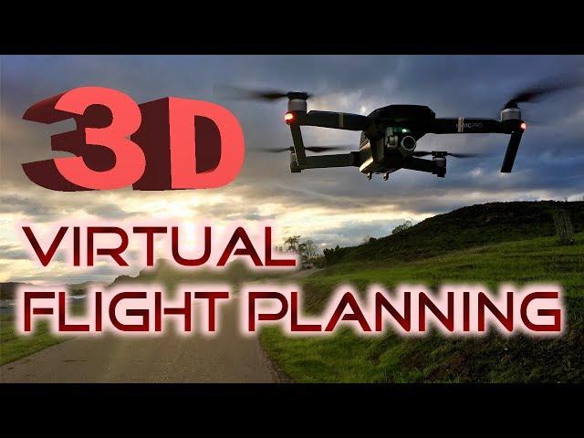 3D Virtual Flight Planning - Using Virtual Litchi Mission - DJI Mavic Pro Air / Phantom 3 and 4