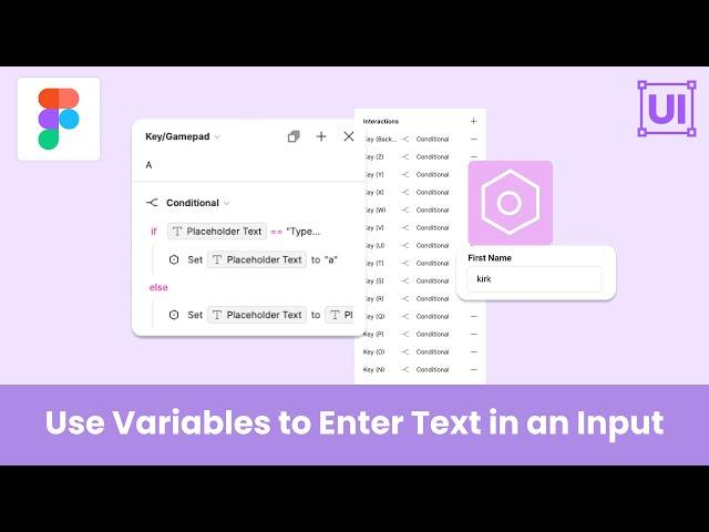 Figma Secrets: UNBELIEVABLE Text Entry Trick with Variables and Conditional Logic! 