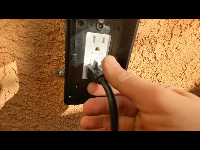 Tamper Resistant Receptacles, how to plug something in.