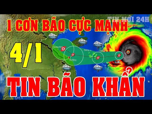 Tin bão Mới Nhất | Dự báo thời tiết hôm nay ngày mai 4/1 | dự báo thời tiết 3 ngày tới#thoitiet