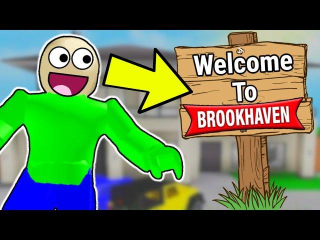 Baldi Went To ROBLOX BROOKHAVEN!