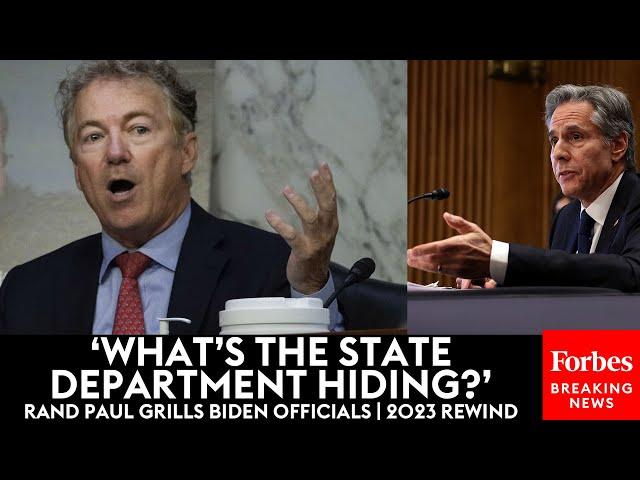 Sparks Fly When Top Biden Officials Get Grilled By Rand Paul | 2023 Rewind