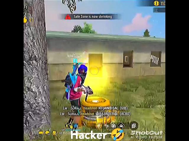 Free fire hacker in my match #freefiregameplay #fftiktok #ff #ffshorts #ffviral#ffmax#fffuny #hacker