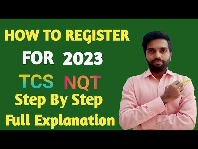 Registration process of TCS NQT 2024 Exam | Step By Step Explained | TCS Freshers Hiring