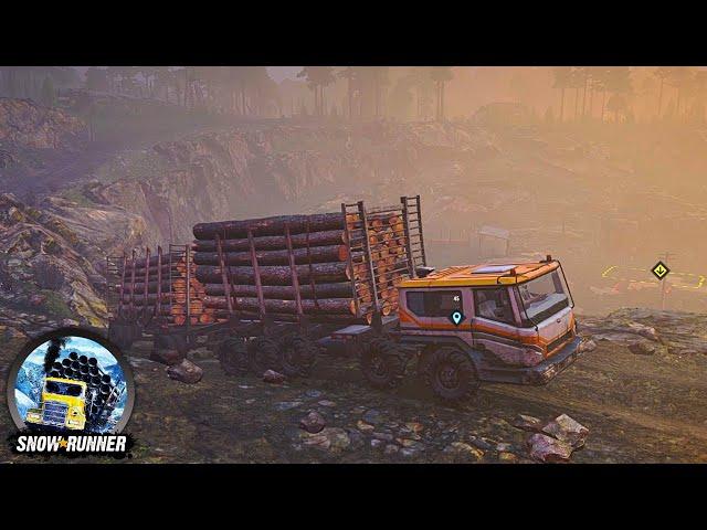 Logging to Quarry | Waterlogged Contract | TAYMYR - Quarry | SNOWRUNNER Gameplay