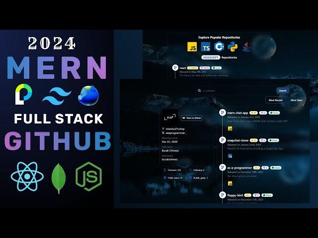MERN Stack Project: Build and Deploy a Github-like App | React.js, MongoDB, Node.js, Passport.js