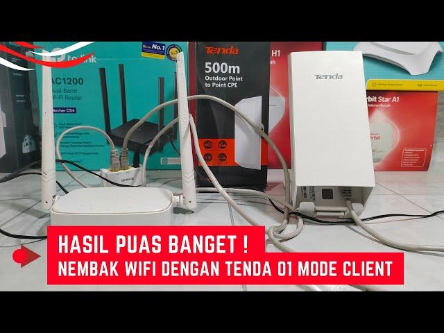 Cara Nembak Wifi Dengan Tenda 01 Mode Client Dan Disebarkan Dengan Router Tenda N300