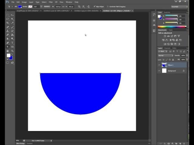 How To Creat Half Circle In Photoshop