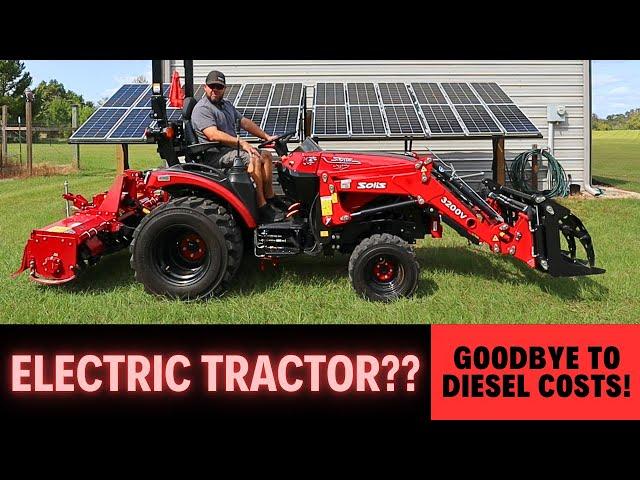 ELECTRIC TRACTOR?? Let's test it! Solis SV24 Electric compact tractor.