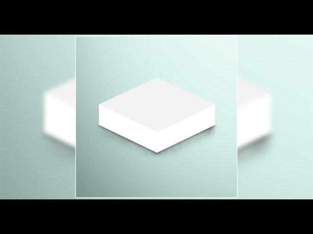 how to create 3d cube template in Photoshop