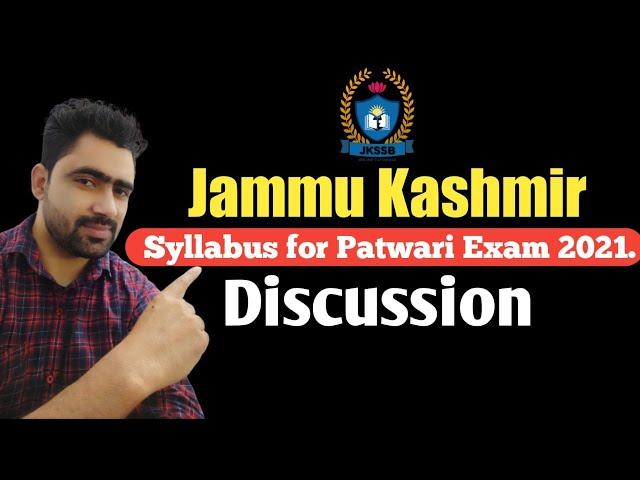 Jammu Kashmir syllabus for patwari posts - jkssb patwari syllabus discussion 2021.