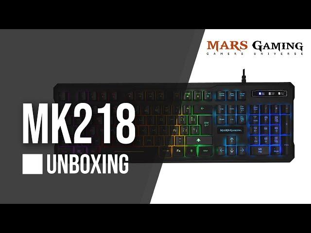 Teclado Gaming MK218 Unboxing | Mars Gaming