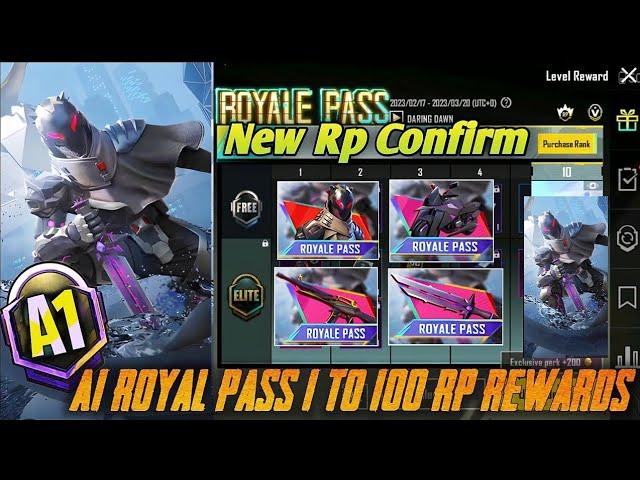 A1 Royal Pass 1 To 100 RP Rewards | New Royal Pass 1 To 100 Rp Pubg Leaks | 100Rp System Is Back