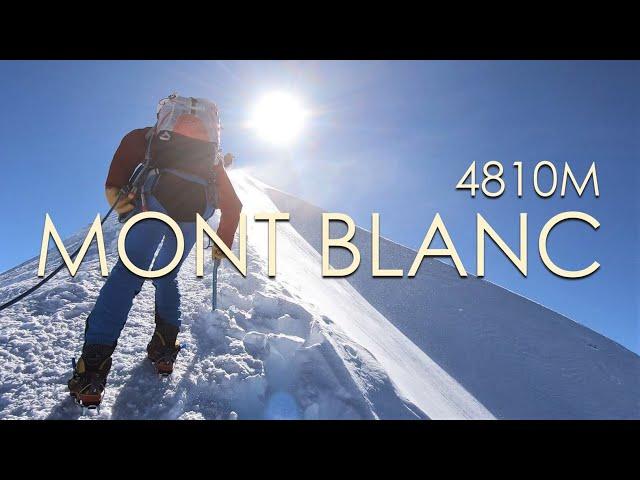 Mont Blanc Ascent: Reaching the Top of the Alps - 4810m | 4K | Goûter Route