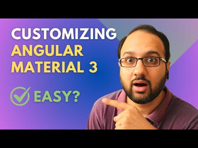 Customizing Angular Material just got easier in v18!