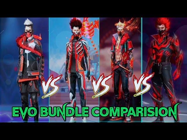 Free Fire Cobra Vs Booyah Vs Rampage Vs Scorpio All Legendary Bundles Comparision Video 2023