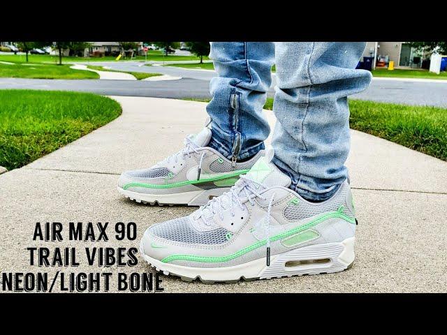 Air Max 90 Trail Vibes Neon / Light Bone 2020 Unboxing & On Feet