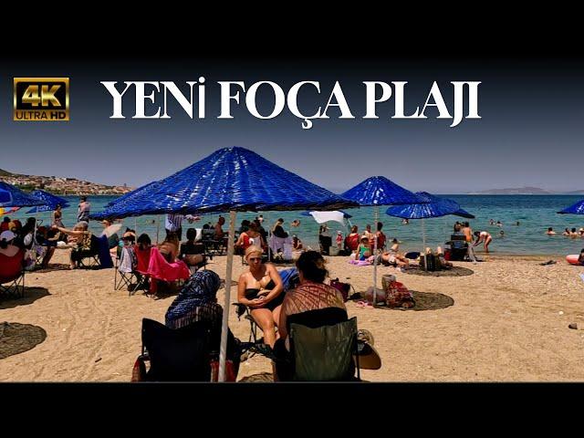 İZMİR YENİ FOÇA HALK PLAJI 4K / IZMIR NEW FOCA PUBLIC BEACH.