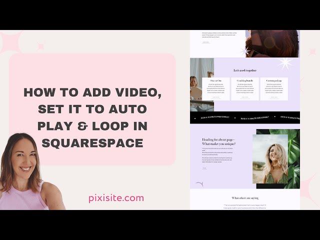 How to add video, set it to auto play & loop in Squarespace