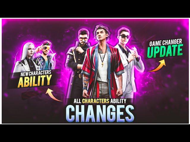 All Characters Ability Changes After Ob-40 Update || Free Fire New Characters Ability