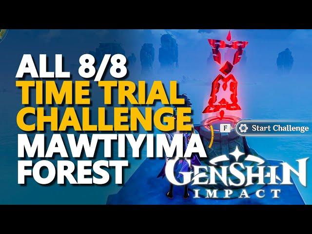 Mawtiyima Forest Time Trial Challenge Genshin Impact All 8/8