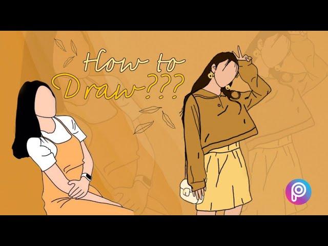 How to Draw cartoon Portrait | Vector art | Picsart Tutorial