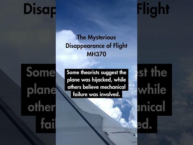 The lost MH370 ️