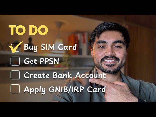 How to get a SIM, PPSN, Bank Account & GNIB in Ireland