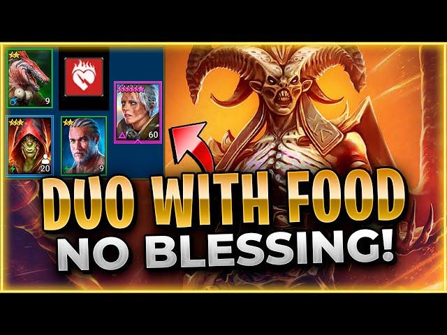 The SAND DEVIL'S Made EASY!! Duo With Food & No Blessing! Raid: Shadow Legends [Test Server]