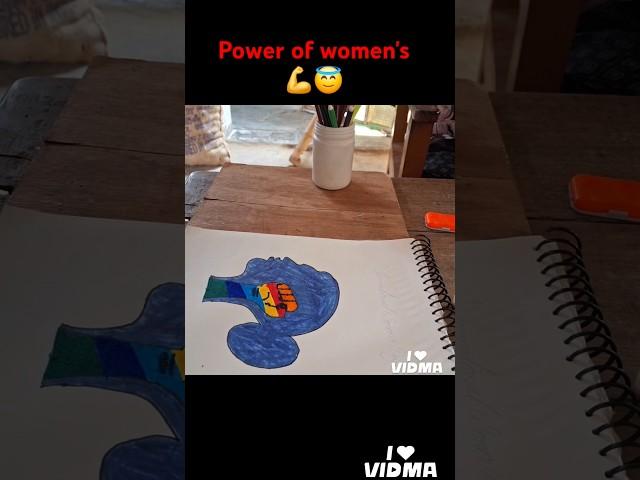 Tap above for new women's day drawing video/women's creativearts # youtubesharts# youtubeislife#‍