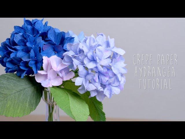 Crepe Paper Hydrangeas