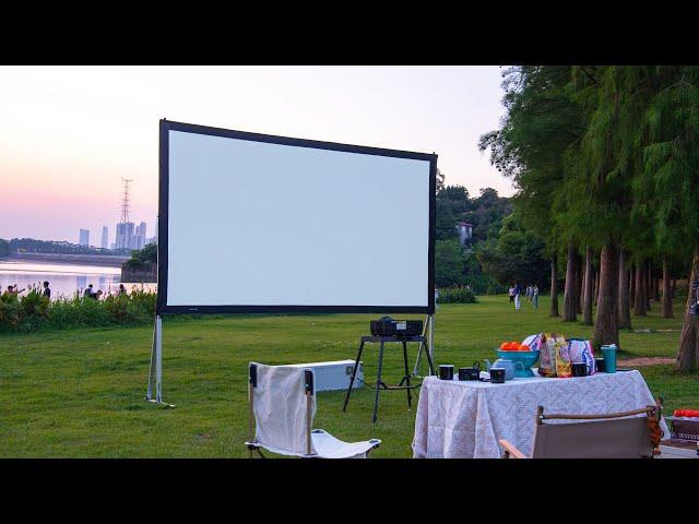 How to Install Outdoor Portable Fast Fold Projection Screen