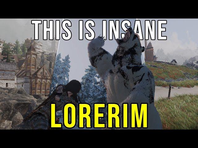 LORERIM Is Actually Insane! | 3000+ Skyrim Mods | Live Gameplay