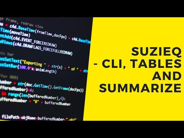 Suzieq Intro - CLI, Tables and Summarize.