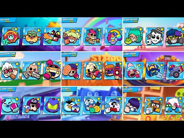 All Trios In Brawl Stars | CandyLand, Deep Sea Update