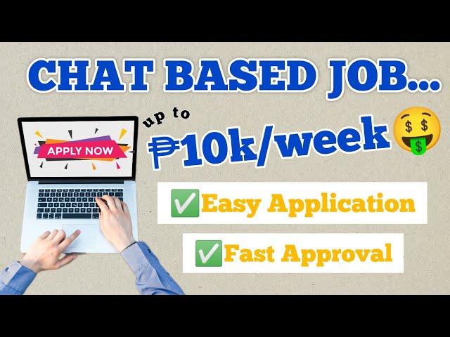 CHAT BASED JOB WEEKLY PAYOUT | CHAT ONLY | HOMEBASED JOB #onlinejobs #earnmoneyonline #job