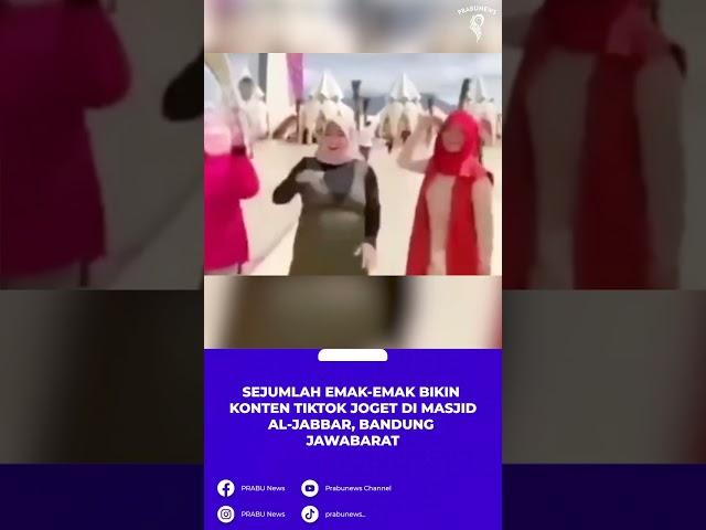 Sejumlah Emak emak bikin konten tiktok joget di Masjid Al Jabbar, Gedebage, Bandung