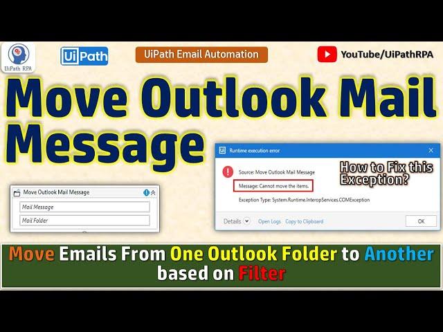 Move Outlook Mail Message UiPath | UiPath Email Automation | UiPathRPA