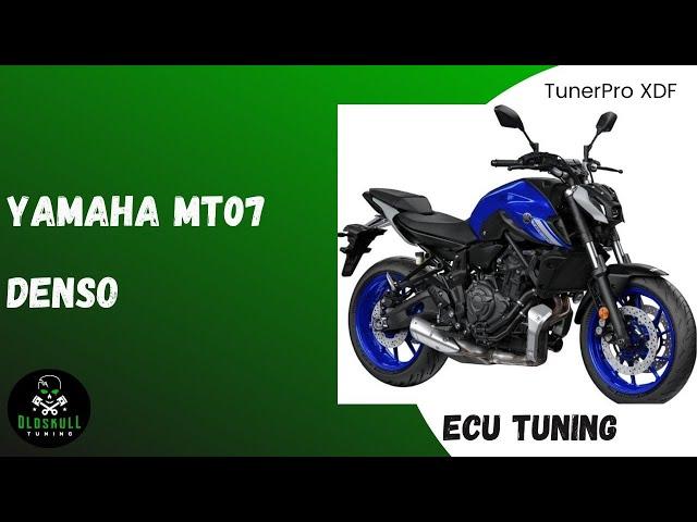 Yamaha MT-07 tuning ecu Denso using TunerPro xdf