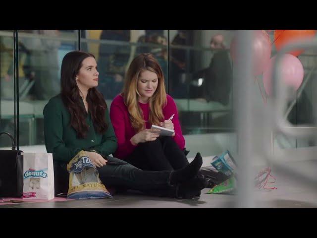 Katie Stevens and Meghann Fahy wearing black socks