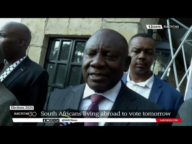 Elections 2024 | South Africans living abroad to vote Friday