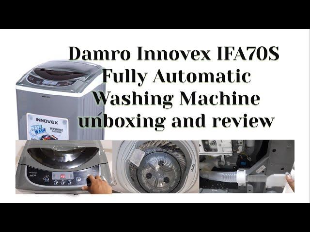 Damro Innovex IFA70S Steel Drum Fully Automatic Washing Machine unboxing and review