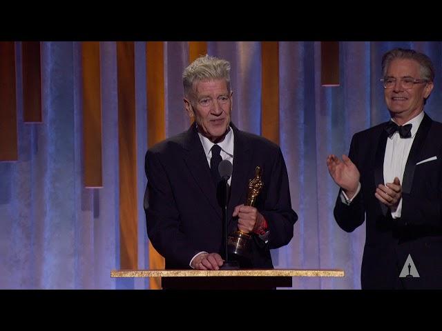 David Lynch receives an Honorary Award at the 2019 Governors Awards