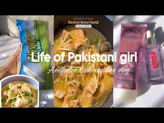 Day in my life | Aesthetic vlog Pakistani| life of introvert girl | productive and chill vlog