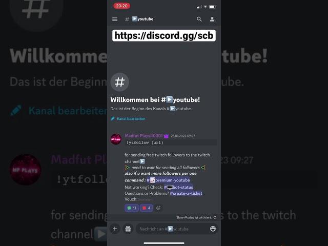 Twitch, YouTube, TikTok Follower/ Subscriber Bot Generator on Discord *WORKING 2023*