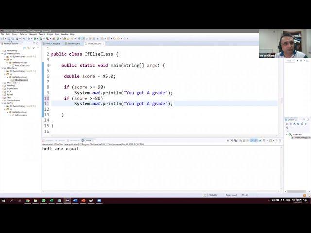 Basic Java If Else Tutorial for Beginners using Eclipse